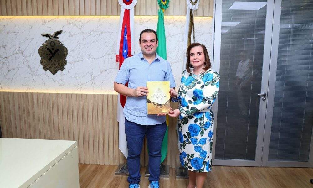presidente da aleam recebe relatório anual de atividades do tce am referente a 2025