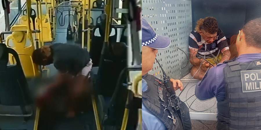 suspeito de esfaquear mulher e preso 1
