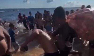 suspeito de importunar criança é espancado por banhistas na ponta negra; veja o que aconteceu