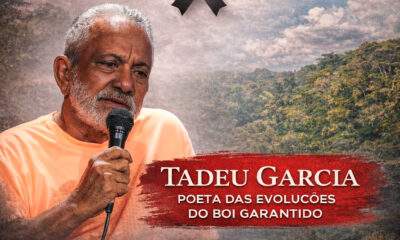 Luto no Folclore Amazonense: Morre Tadeu Garcia, o Poeta das Evoluções do Boi Garantido / Foto : Divulgação