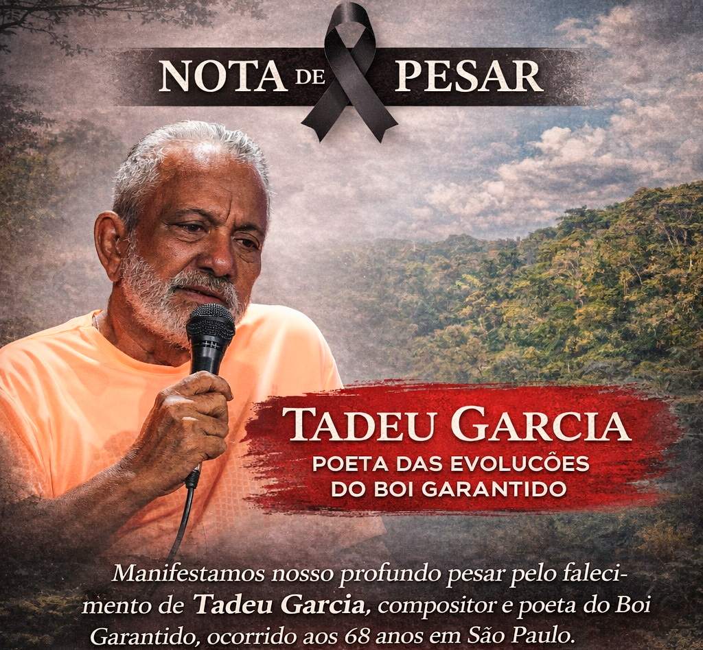 Luto no Folclore Amazonense: Morre Tadeu Garcia, o Poeta das Evoluções do Boi Garantido / Foto : Divulgação