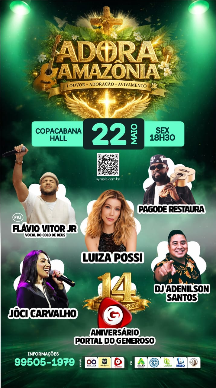 Portal do Generoso celebra 14 anos com grande evento “Adora Amazônia” no Tarumã Fest
