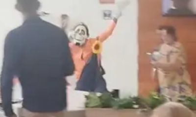 caso benício fantasiado de palhaço, homem invade hospital e cobra justiça em manaus; vídeo