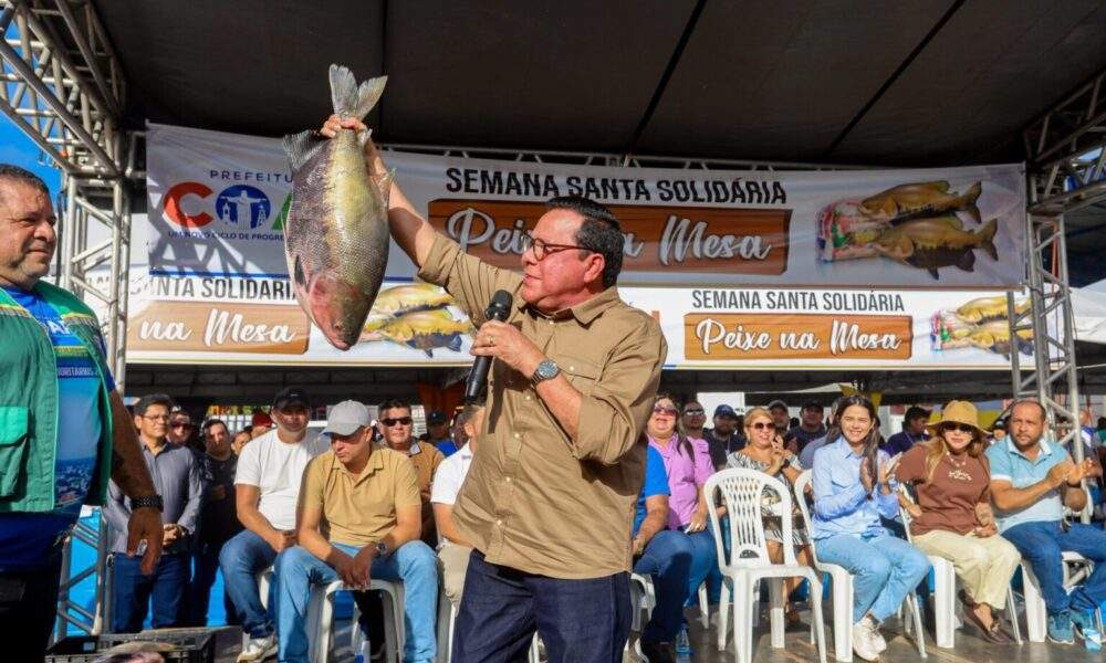 coari distribui 40 toneladas de peixe e beneficia 10 mil famílias em ação solidária na semana santa