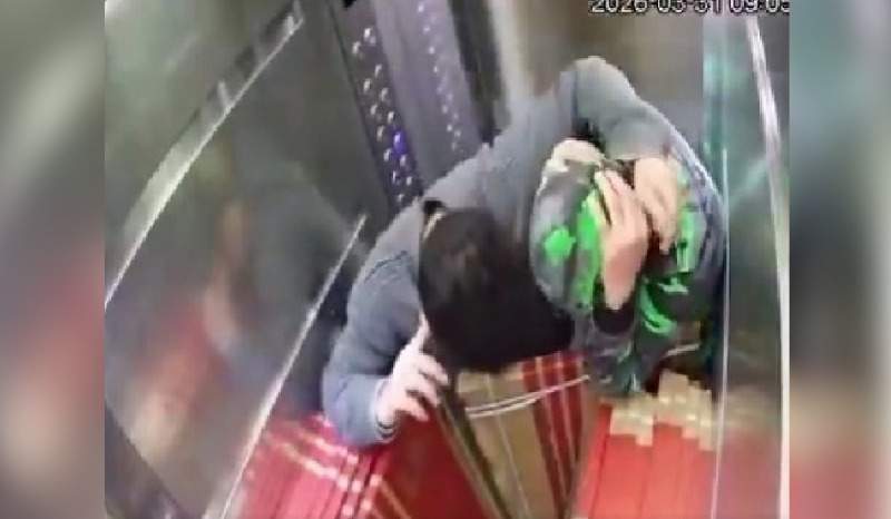 elevador despenca com trabalhadores durante serviço e vídeo impressiona nas redes sociais