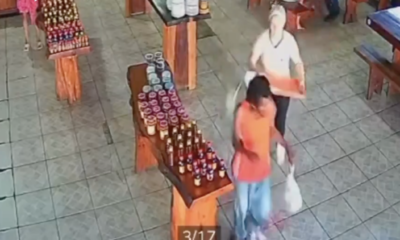 funcionária reage após sofrer importunação sexual durante expediente no interior do am; veja vídeo