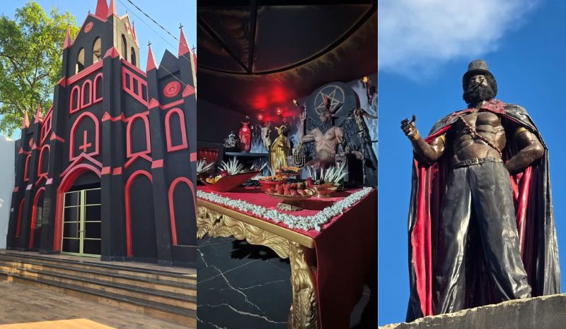 igreja luciferiana chama atenção às margens da dutra enquanto busca alvará para funcionar no rj