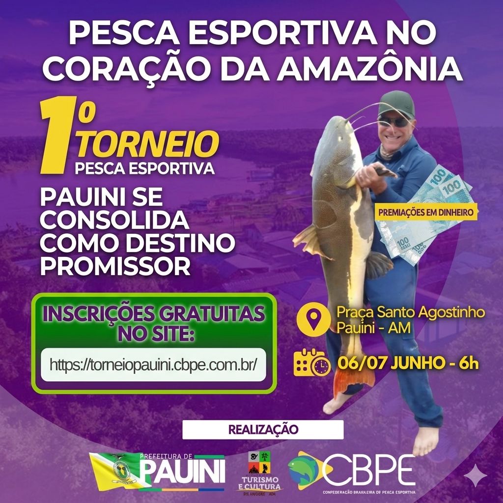 pauini aposta na pesca esportiva para impulsionar turismo e realiza 1º torneio com premiação em dinheiro (1)