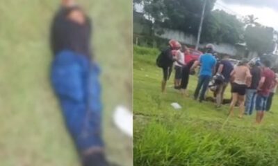 vÍdeo homem é encontrado com mãos e pés amarrados na av. das torres, em manaus; caso será investigado