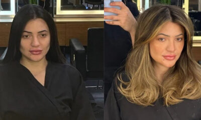 antes e depois de cliente que esfaqeou cabeleireiro