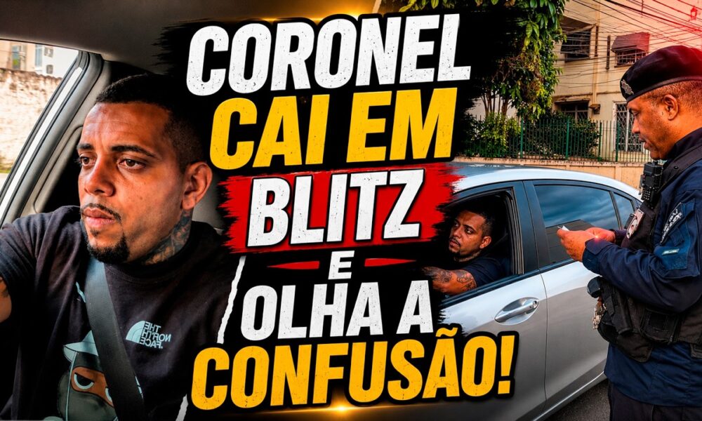 Vídeo de coronel abordado em blitz viraliza, após ele dar uma invertida sensacional no policial!