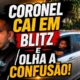 Vídeo de coronel abordado em blitz viraliza, após ele dar uma invertida sensacional no policial!
