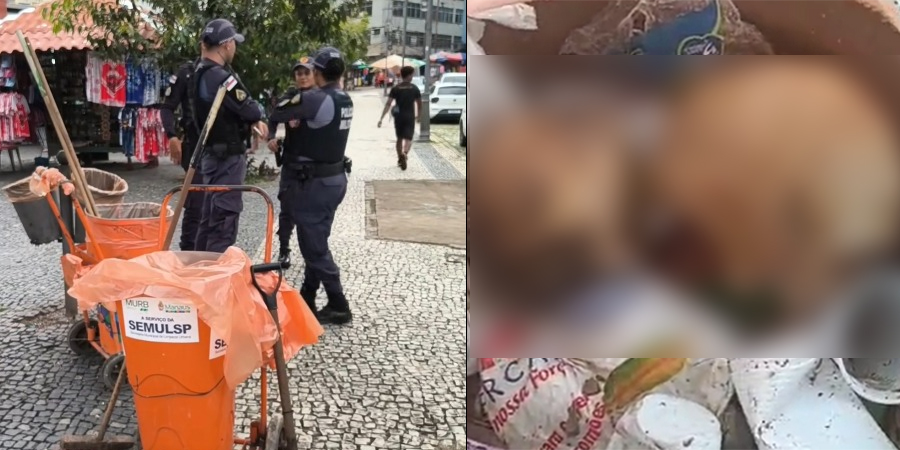 cranio encontrado em praca de manaus 1
