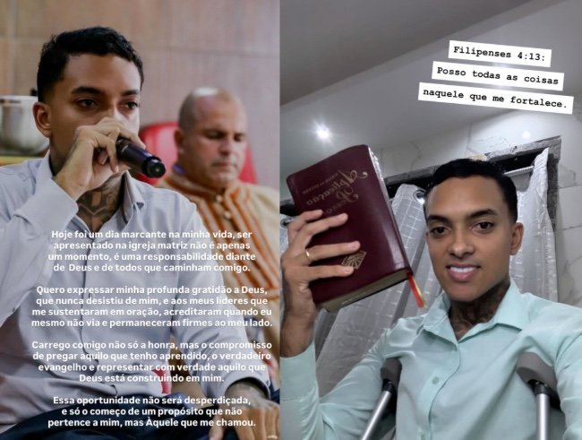 mc brinquedo é apresentado em igreja após anunciar saída do funk; veja