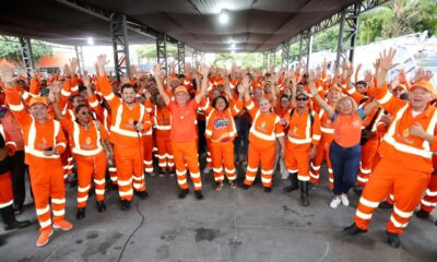 prefeito e equipe da semulsp