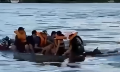 vídeo mostra momento em que rabeta afunda no rio tarumã durante passeio em manaus