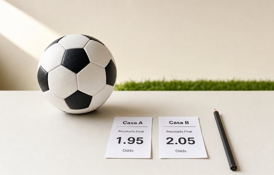 Como a comparação de odds pode ajudar a melhorar a tomada de decisão em jogos de futebol