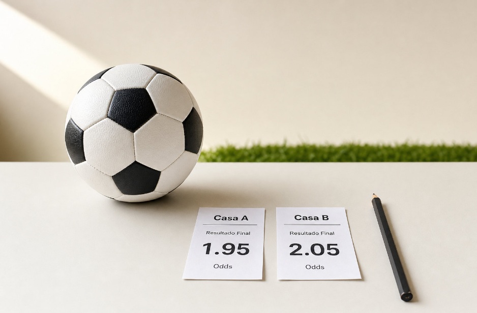 Como a comparação de odds pode ajudar a melhorar a tomada de decisão em jogos de futebol