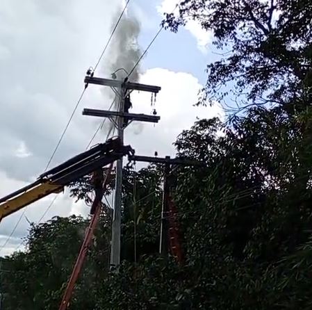descarga elétrica em rede de alta tensão deixa trabalhador em estado gravíssimo no am