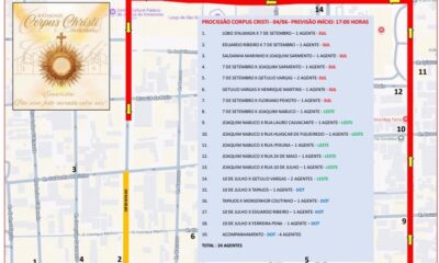 trecho da avenida eduardo ribeiro será interditado para celebração de corpus christi