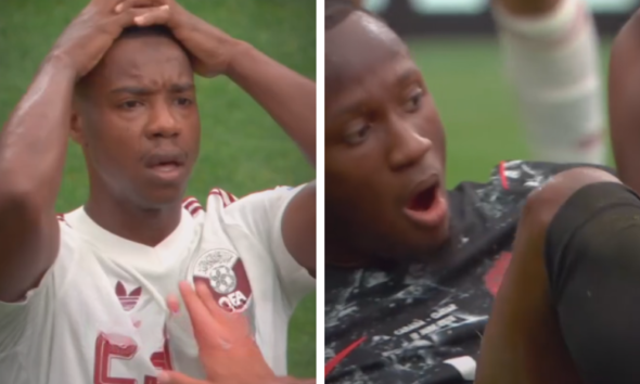 vídeo mostra momento em que jogador do catar entra em choque após lance que resultou em perna quebrada de canadense