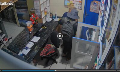 Câmeras registram assalto a hotel no Centro de Manaus; veja