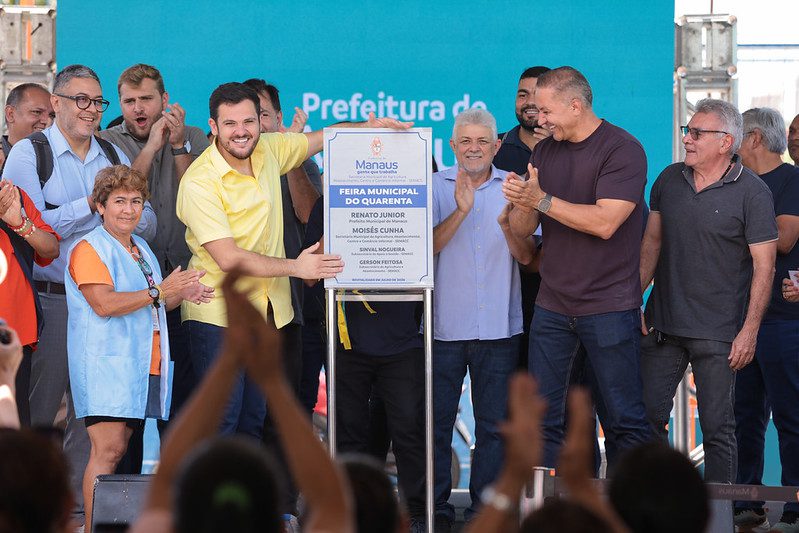 prefeito renato junior entrega feira municipal do 40 reformada e anuncia que vai reformar todas as feiras de manaus até o fim da gestão 5