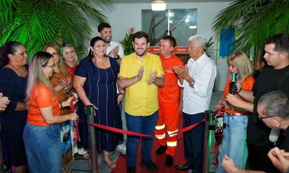 prefeito renato junior inaugura nova biblioteca da semulsp e amplia investimento na formação da comunidade e dos trabalhadores da limpeza pública