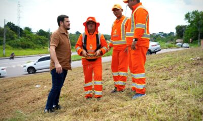 prefeito renato junior vistoria serviços de limpeza com nova tecnologia na zona norte e afirma que robôs de roçagem ampliam produtividade sem substituir garis na limpeza urbana 5 (1)