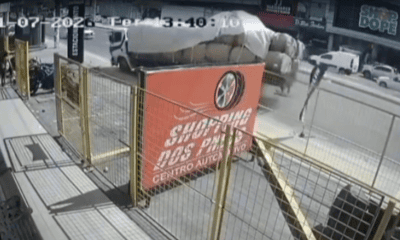 vÍdeo câmera flagra carreta invadindo a contramão antes de tombar na avenida grande circular