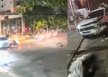 caminhonete avanca sinal e mata 2