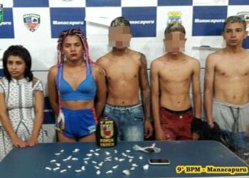 Força Tática detém grupo por tráfico de drogas e corrupção de menores em Manacapuru