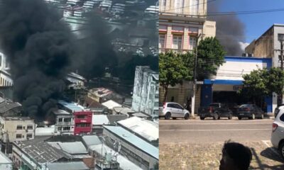 incêndio atinge área de descarte irregular de lixo e mobiliza bombeiros no mauazinho, em manaus