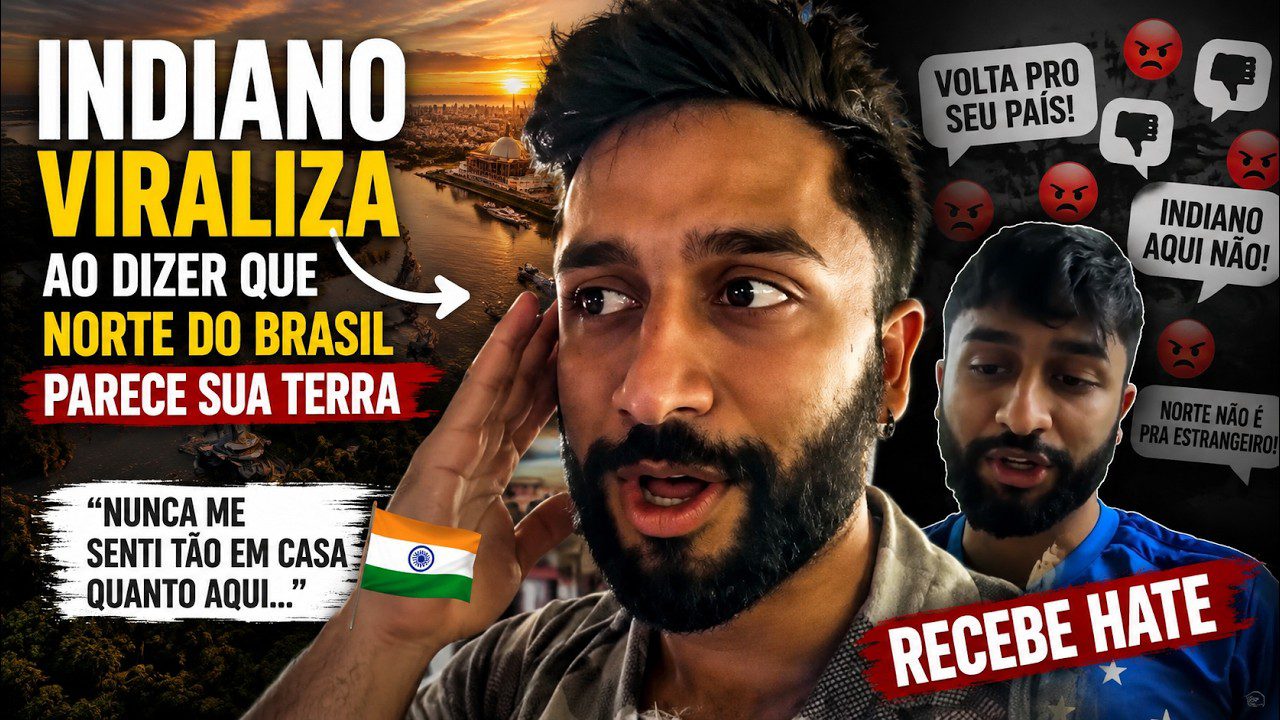 Indiano Viraliza ao Dizer que o Norte do Brasil Parece Sua Terra e Recebe Hate / Foto : Divulgação