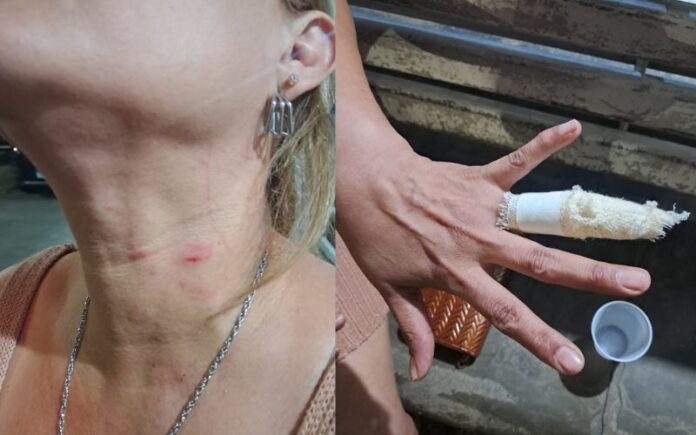 vídeo registra agressão contra mãe de criança com tea em shopping de manaus