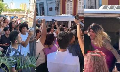 Influencer aluga van, veste amigos de segurança e trolla fãs de Lana Del Rey no centro de Manaus